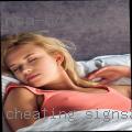 Cheating signs